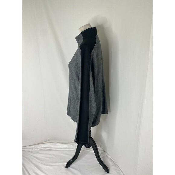 Calvin Klein Men's Sweatshirt Grey and Black 1/4 Zip High Neck Size Large - Picture 7 of 9